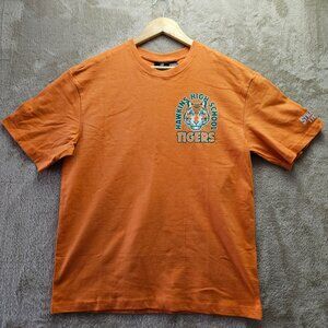 NWT H&M Stranger Things Hawkins High School Tigers T-shirt Graphic Tee Orange